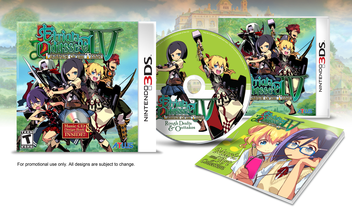 Atlus Unveils Bonus Items For Upcoming Etrian Odyssey IV: Legends of the Titan