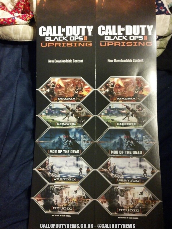 More Black Ops 2 “Uprising” DLC Promotional Material Leaked