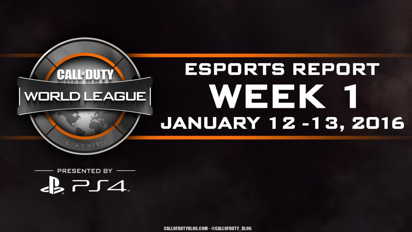 Call of Duty World League eSports Report Video 1/12-1/13