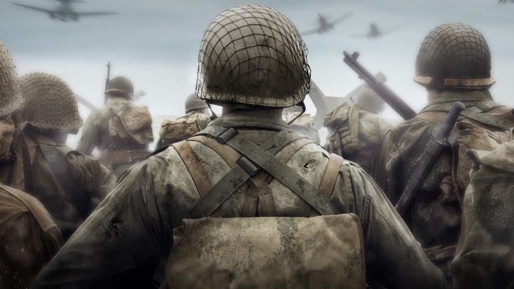COD WWII Soldier Marching Forward