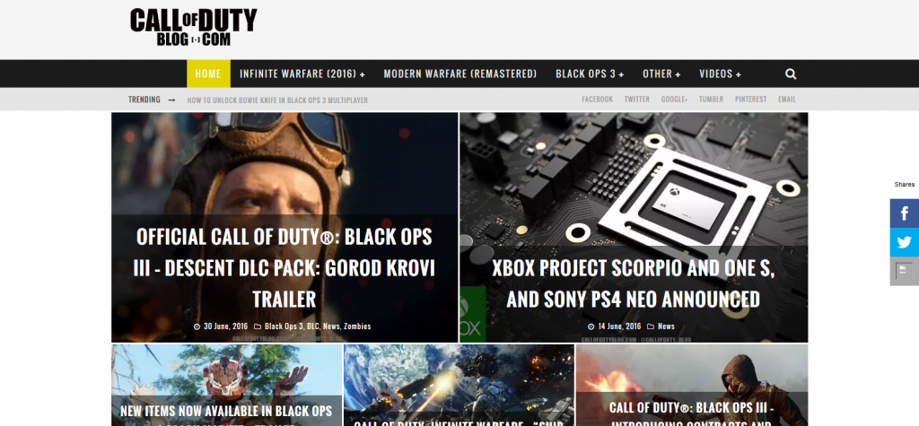 End of Call of Duty Blog
