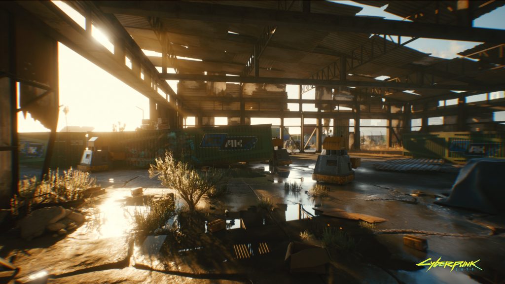 Cyberpunk 2077 running on RTX