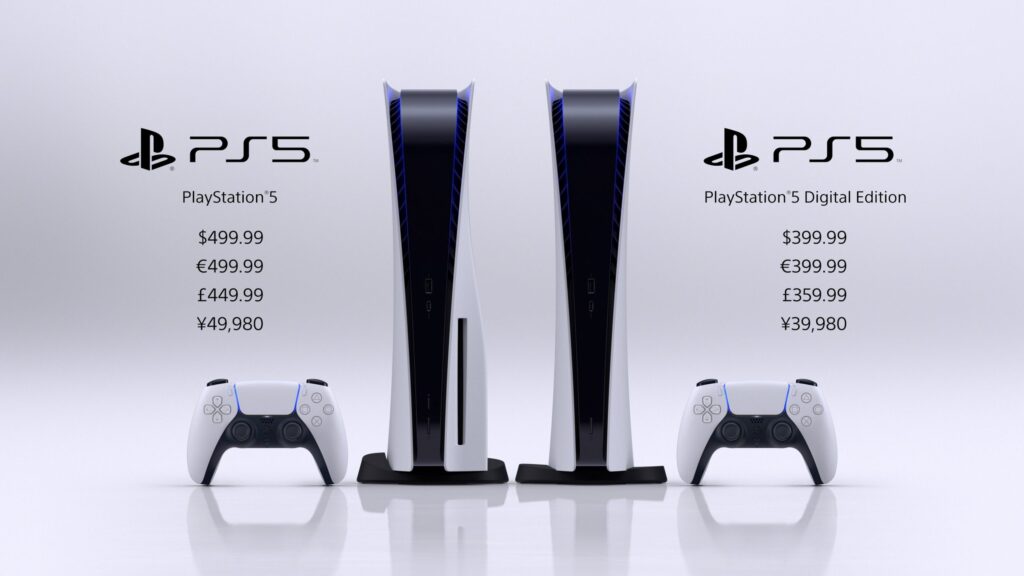 PS5 and PS5 Digital Edition Pricing
