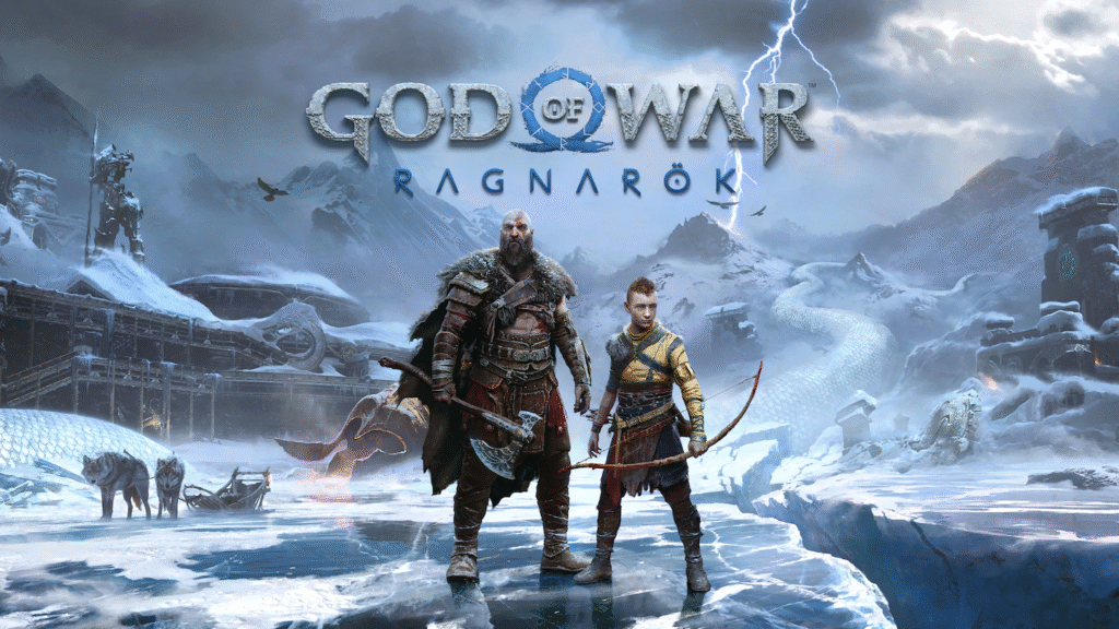 God of War Ragnarok With Logo