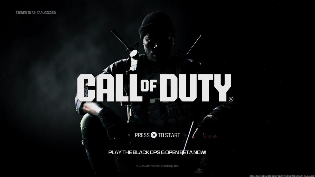 Call of Duty Black Ops 6 Beta Loading Screen