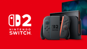 Nintendo Switch 2 on Side With Logo