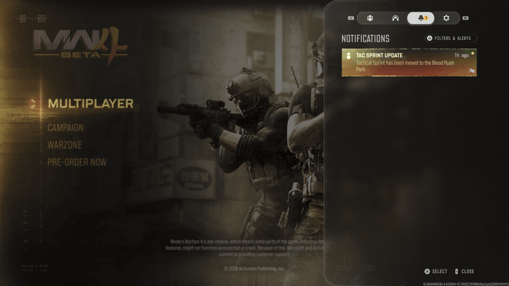 CoD Modern Warfare 4 UI